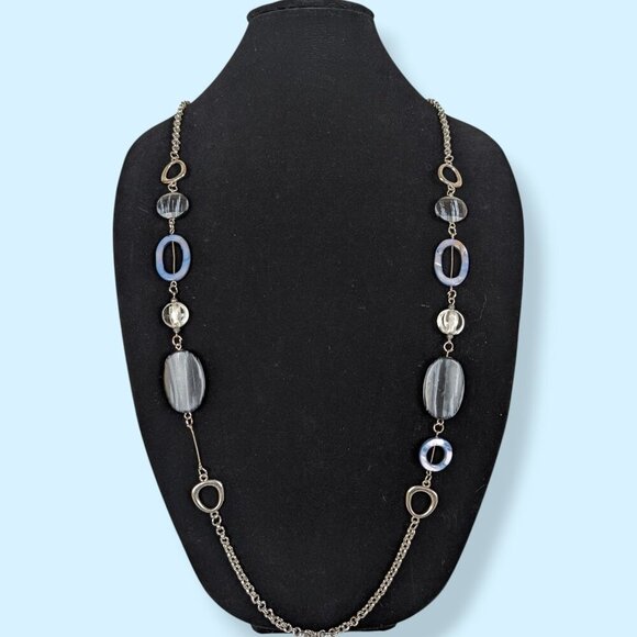 (2/$20) Long Beaded Chain Necklace - Picture 1 of 6